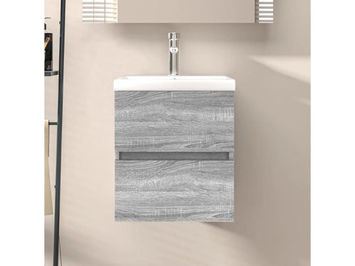 Armoire d'évier Nidchicshop gris 41x38,5x45 cm Bois d'ingénierie 93034CSUM