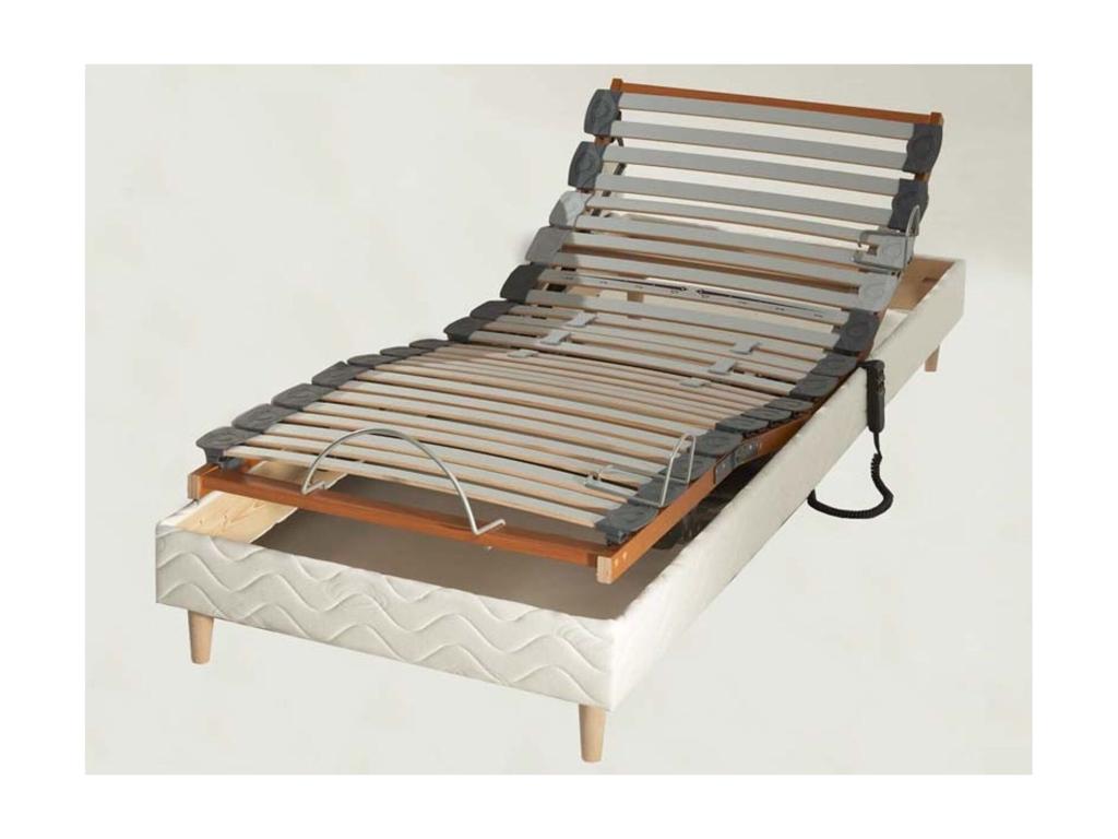 Sommier avec réglage fermeté au niveau lombaire 90x190 Dimensions - 90x190 cm 71513RRLS