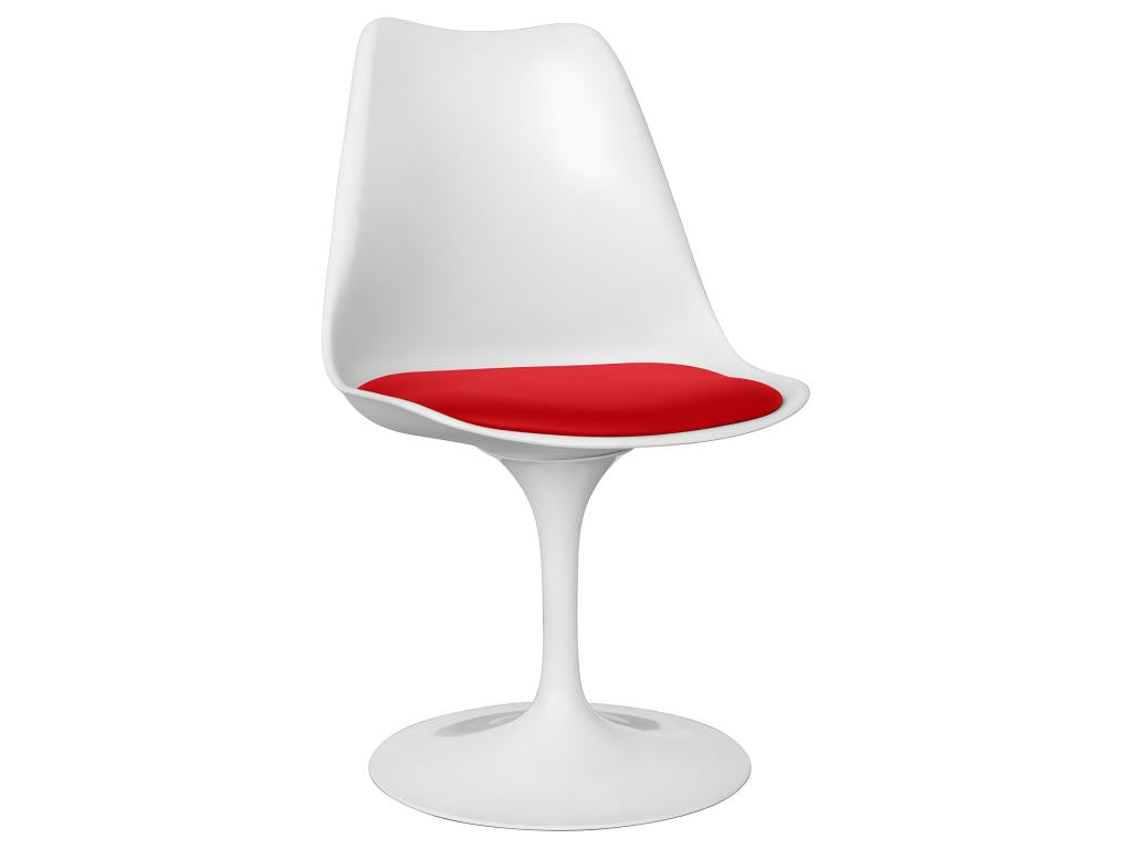 Chaise de salle à manger - Chaise pivotante blanche - Calmetop Rouge 21806RITW