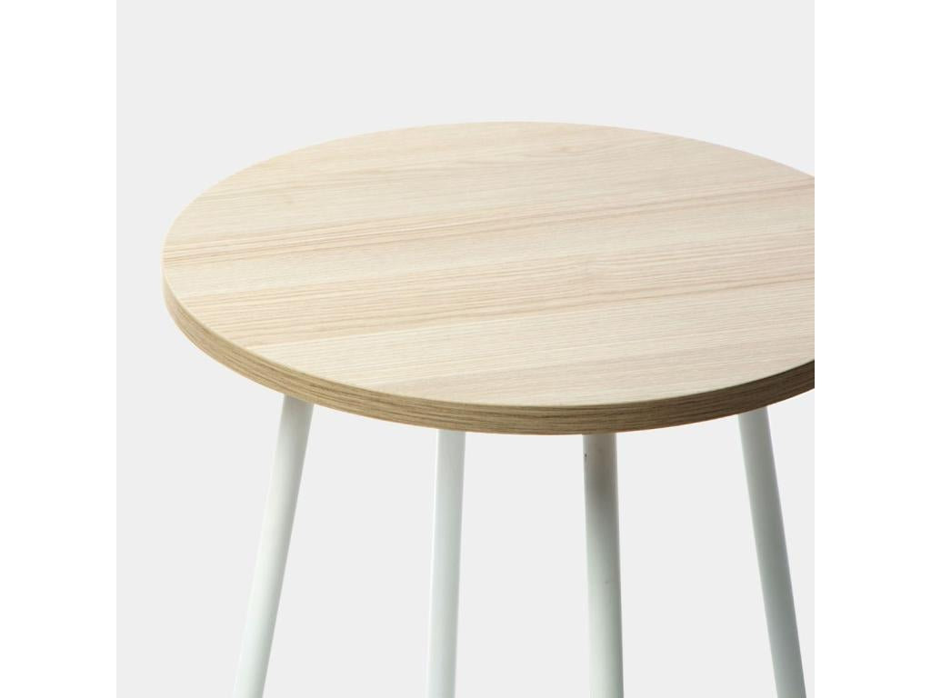 Table d'appoint en bois naturel 45x50 cm-Nidchicshop 30224AUGY