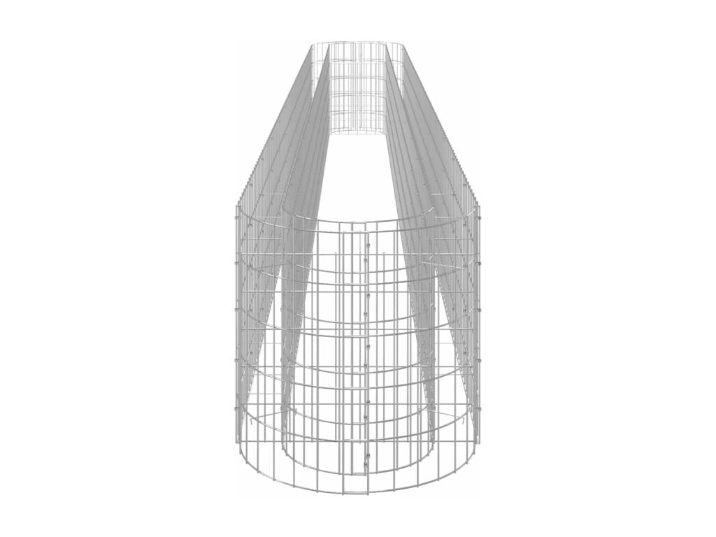 Lit surélevé à gabion Fer renforcé 470x50x50 cm 00727YPGX