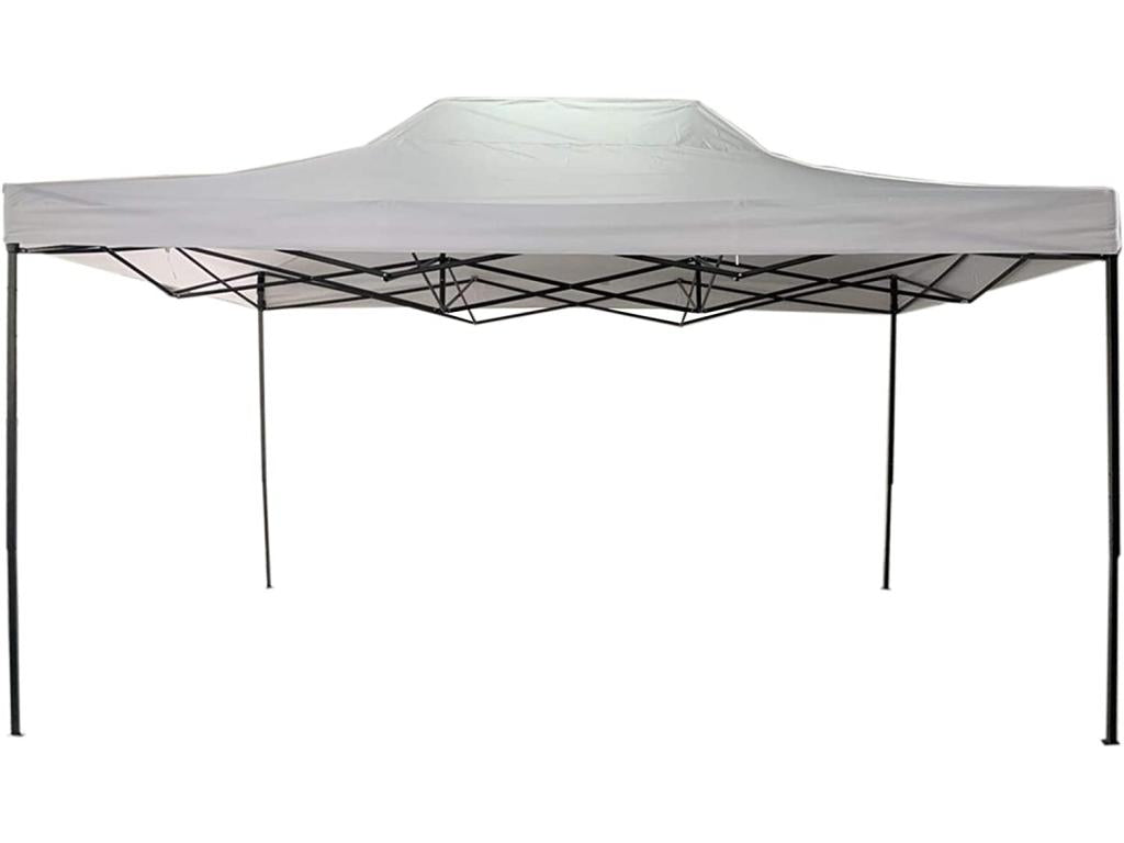 Gazebo Pliant Blanc Métal Polyester Aver Garde Marchés 3x4.5 30623DEYG
