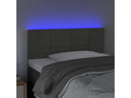 Tête de lit à LED Gris foncé 90x5x78/88 cm Velours 49684UQTI