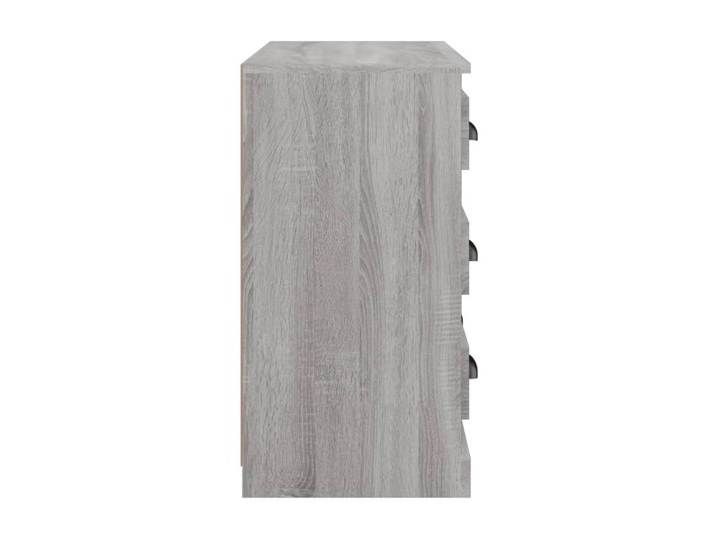 Buffet Calmetop gris 70x35,5x67,5 cm bois d'ingénierie 10903RKNS