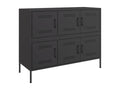 Buffet noir 100,5x39x79 cm acier 17041LMAI
