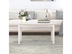 Table basse Blanc 110x55x45 Bois massif de pin 63230TRBM
