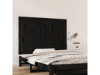 Tête de lit murale Noir 127,5x3x90 cm Bois massif de pin 71206RZXA