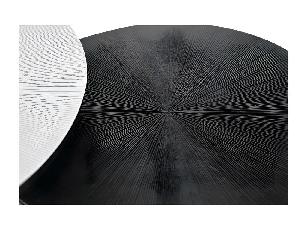 Ensemble de 2 tables basses 45x76x76 cm 83687NZKC