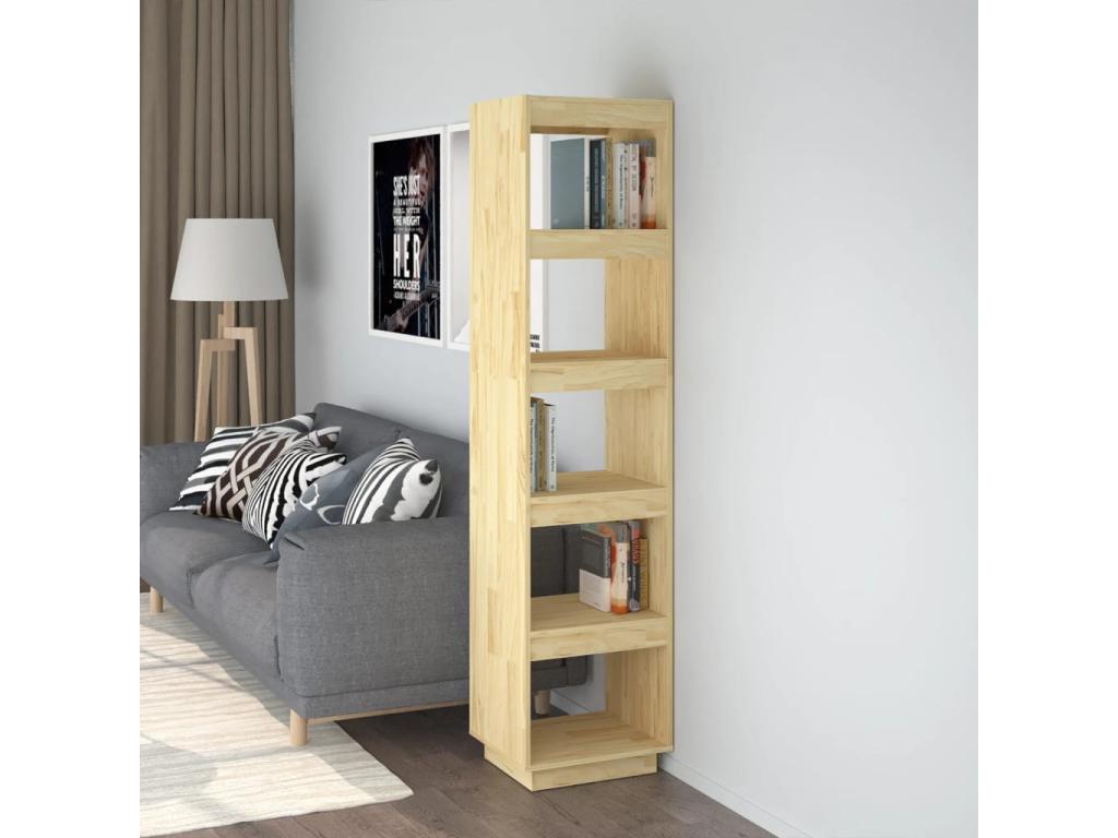 Bibliothèque/Séparateur de pièce 40x35x167 cm pin massif 00255FCSU
