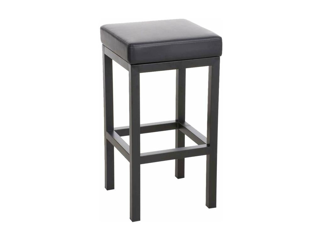 Tabouret de bar x1 métal argentée 41x41x85 cm 10 0005410 34599RDYS