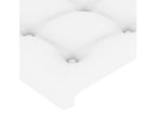 Têtes de lit 4 pcs Blanc 90x5x78/88 cm Similicuir 80653IBBK