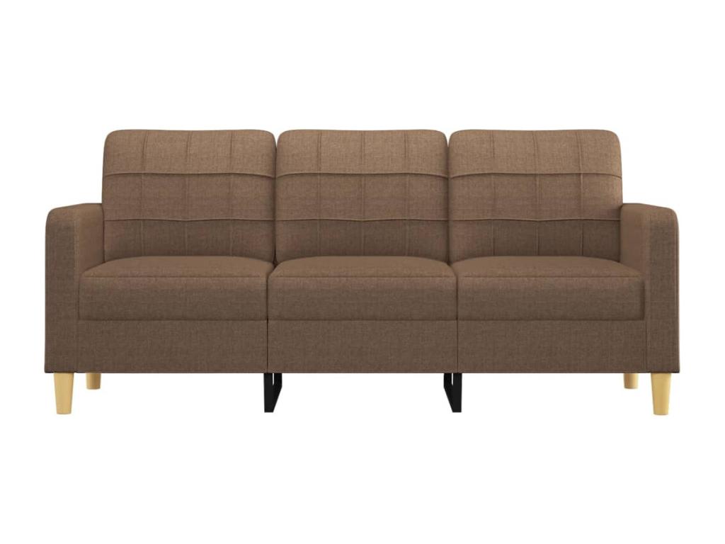 Canapé à 3 places Marron 180 cm Tissu 88854CGUD