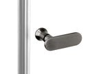 Porte de douche pliante gauche 70 cm inox brossé Calmetop GUNMETAL BRUSHED 00522JPNJ