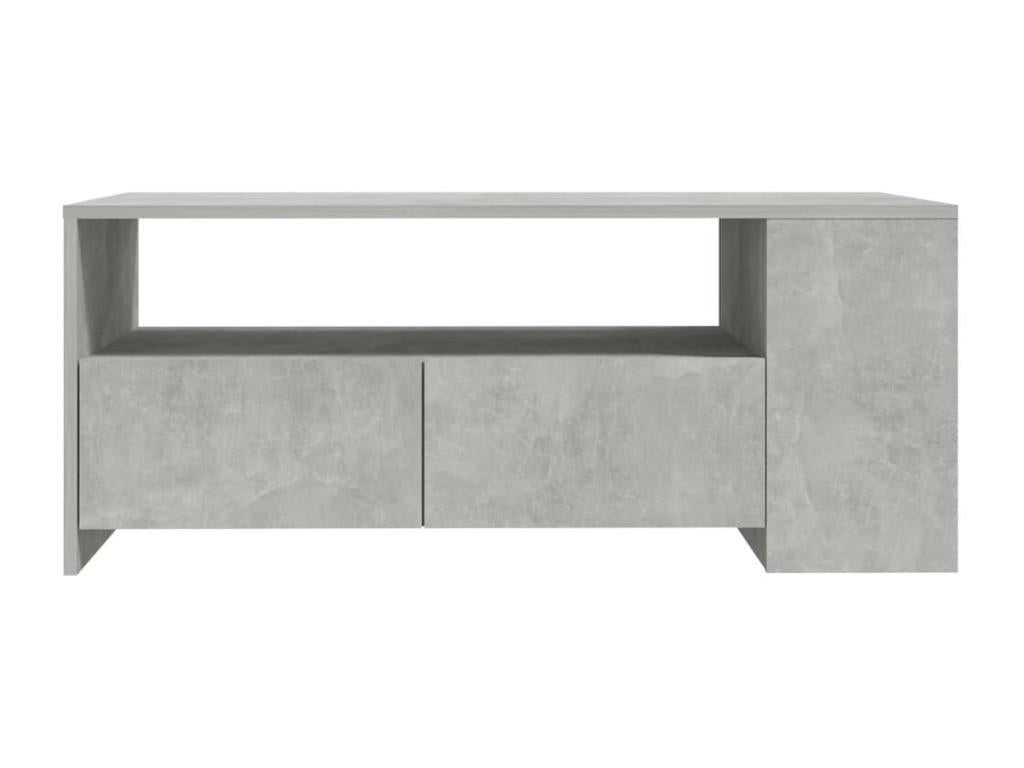 Table basse Gris béton 102x55x42 cm Bois d'ingénierie 62993NKYB