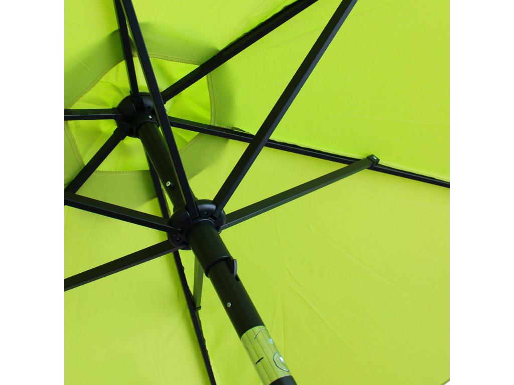 Parasol droit 3m en aluminium vert - Nidchicshop 59280SRSC