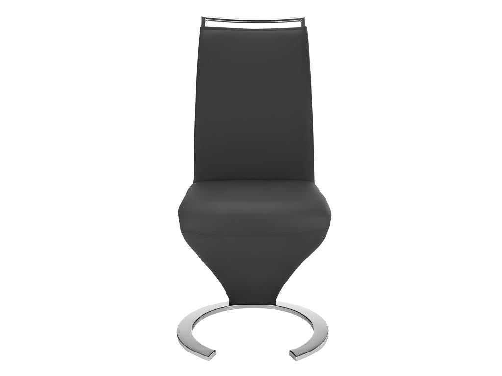 Lot de 6 chaises Nidchicshop - Simili noir 49176JNPH