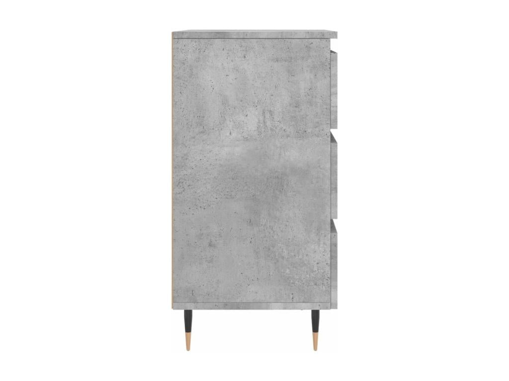 Nidchicshop - Tables de chevet 2 pcs gris béton 40x35x69 cm bois d'ingénierie 76686PEOG