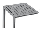 Table d'appoint en aluminium gris Graphite Artvivrestore 47327ASCQ
