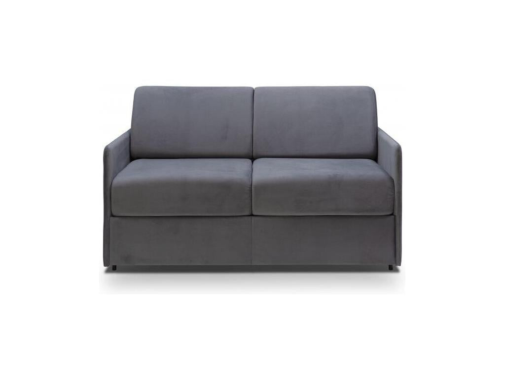 Canapé lit express Nidchicshop couchage 160 cm matelas épaisseur 22 cm à mémoire de forme velours gris bleu 67596UUGQ