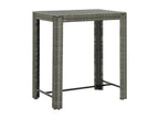 Table de bar de jardin Gris 100x60.5x110.5 cm Résine tressée 18503VFQT