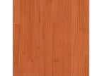 Lit haut cire marron 90x190 cm bois de pin massif 48341VIAC