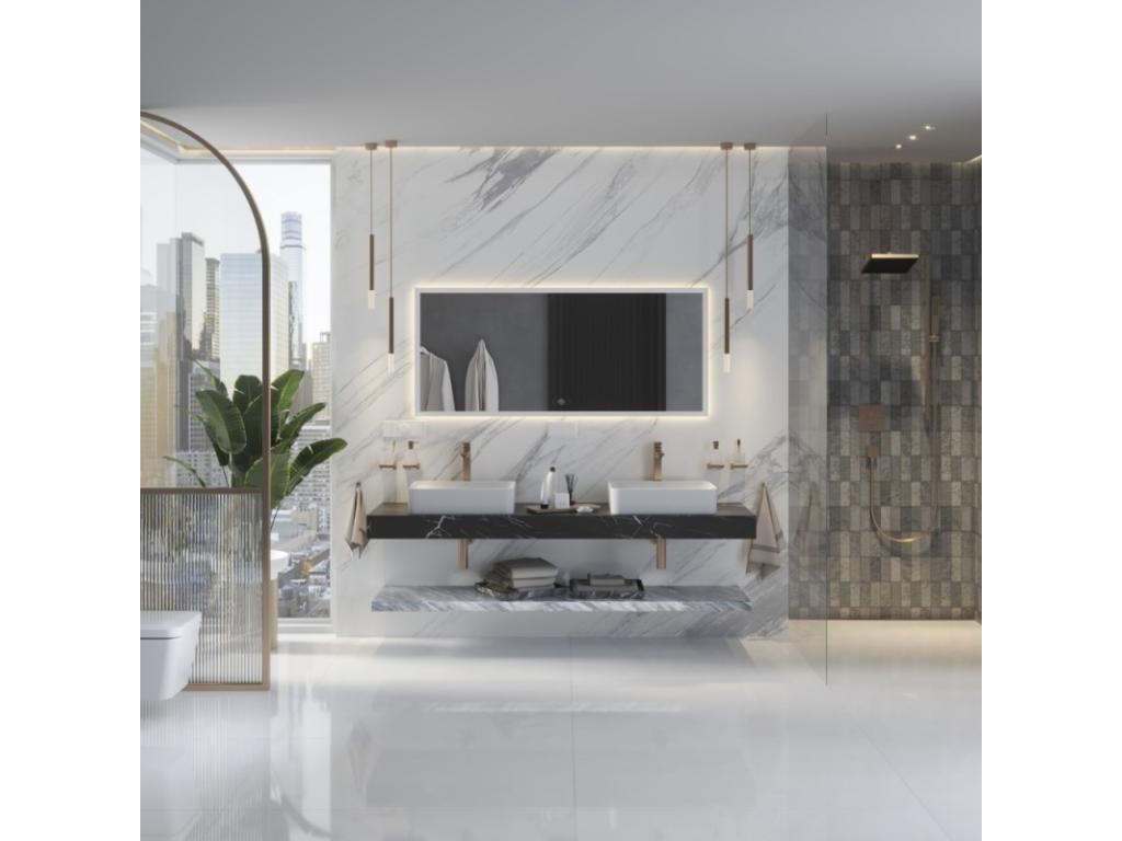 Pommeau de douche Calmetop bronze brossé 51415PNRE