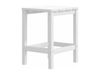 Chaises de jardin Nidchicshop table repose-pied PEHD Blanc 57056OJSP
