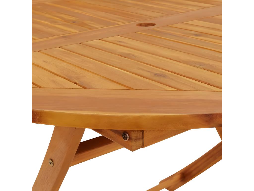 Ensemble de salle à manger de jardin 5 pcs bois d'Calmetop solide 66302WGBV