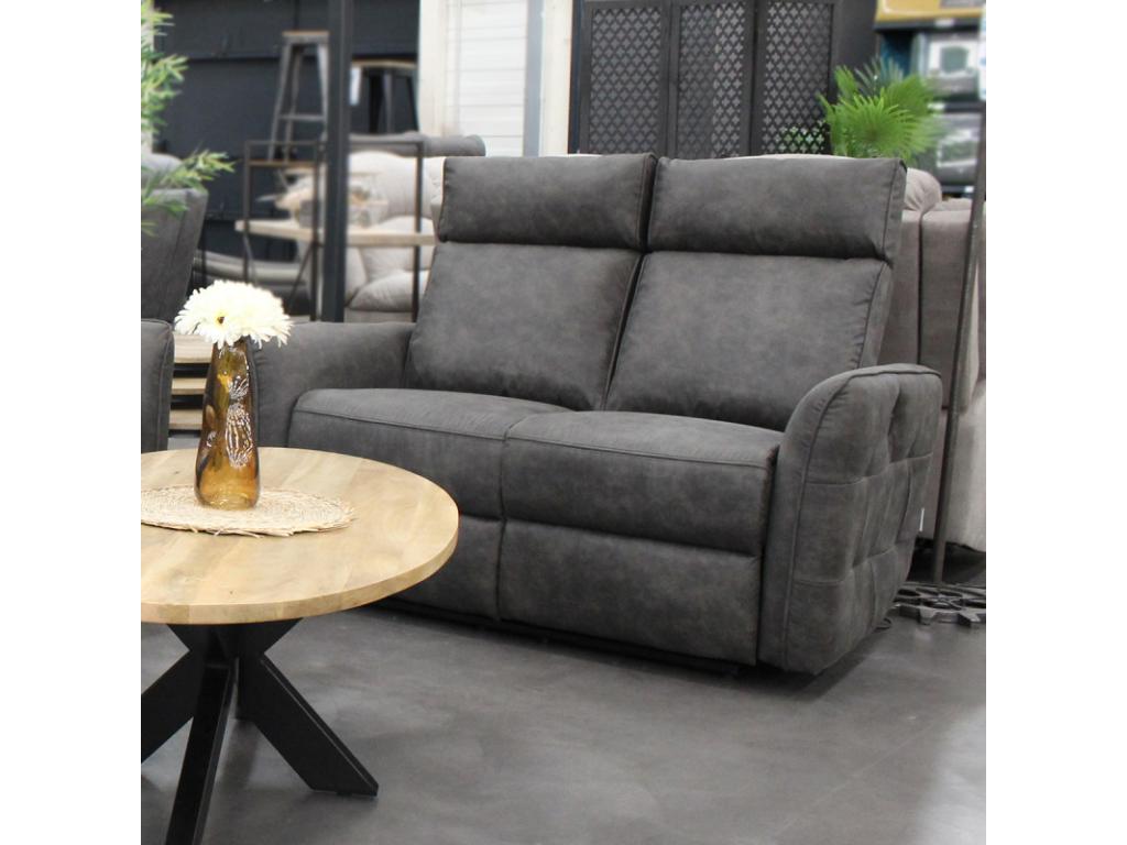 Canapé 2 places électrique Calmetop gris anthracite Calmetop 01624VWOT
