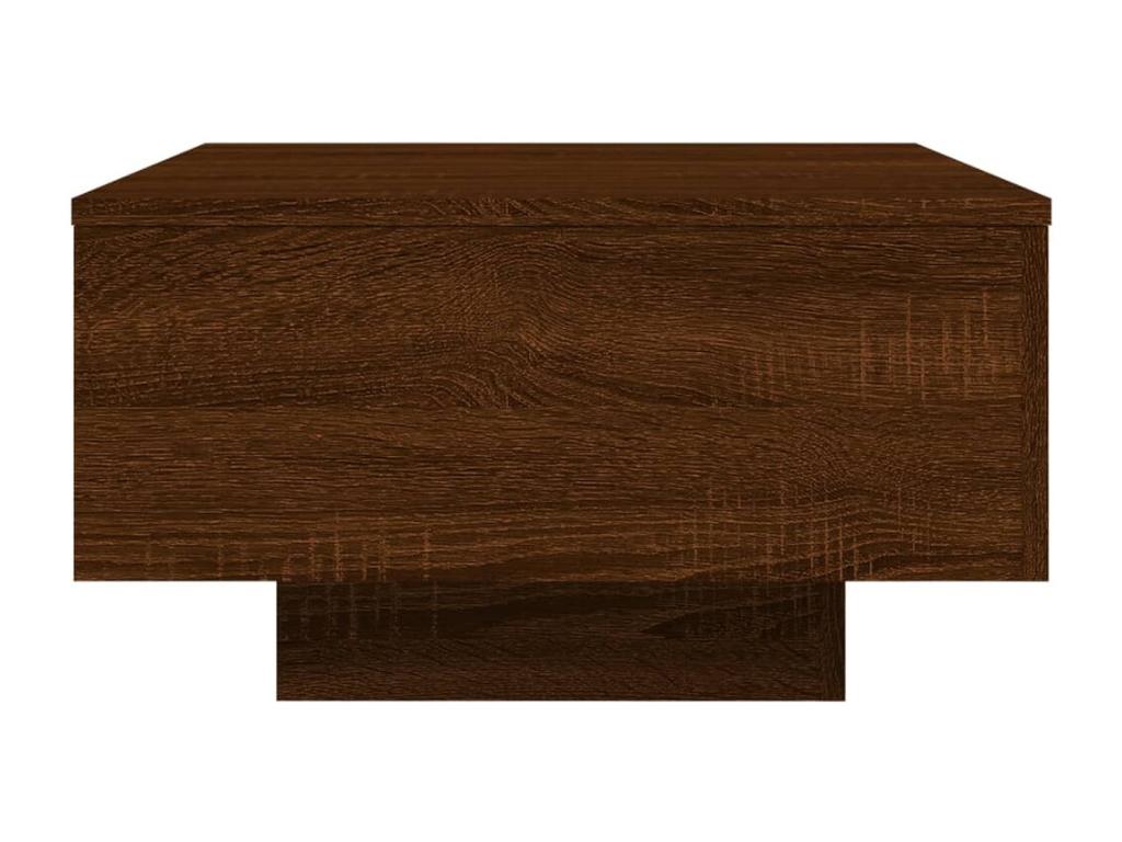 Table basse chêne marron 55x55x31 cm bois d'ingénierie 77147UVYM