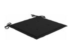 Chaises de jardin avec coussins noir 2 pcs Bois de teck massif 2 40687ISVP