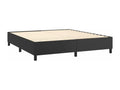 Sommier à Calmetop de lit avec matelas et LED Noir 160x200 87743APPN