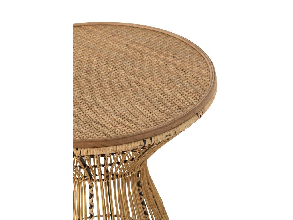 Table d'Appoint Design en Nidchicshop Rainures 63cm Naturel 11246NMMO