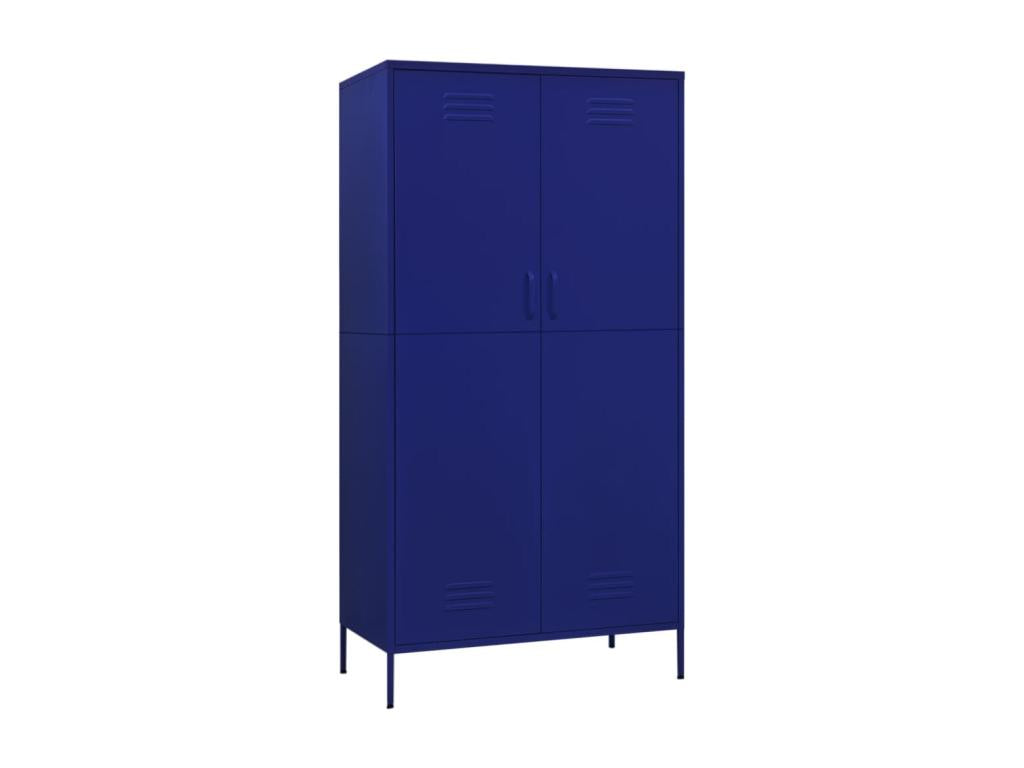 Garde-robe Bleu marine 90x50x180 cm Acier 29948JYPH