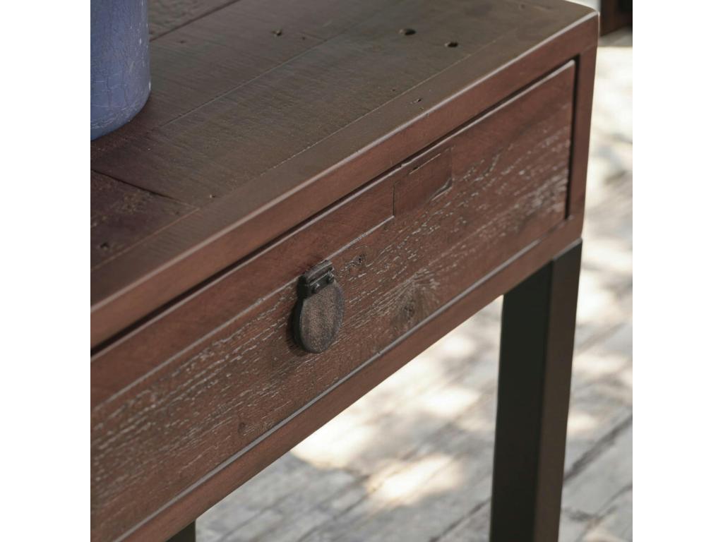 Console bois recyclé 2 tiroirs Nidchicshop 89224QENS