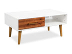 Table basse Bois d'Calmetop massif 90x50x40 cm 87210DOXI