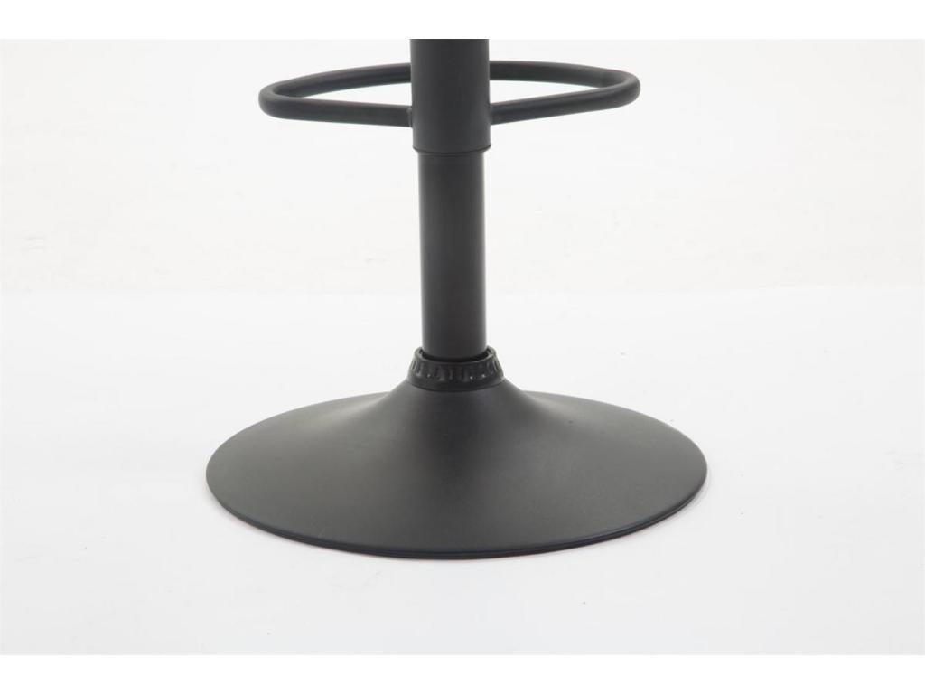 Lot de 2 Tabouret de bar - Similicuir PVC / Métal noir mat - Rouge - Nidchicshop 87872KIED