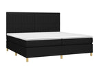 Lit à sommier tapissier avec matelas Noir 200x200 cm Tissu 45412IWWL