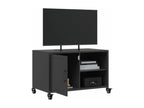 Meuble TV noir 68x39x43,5 cm acier 86298JDDK
