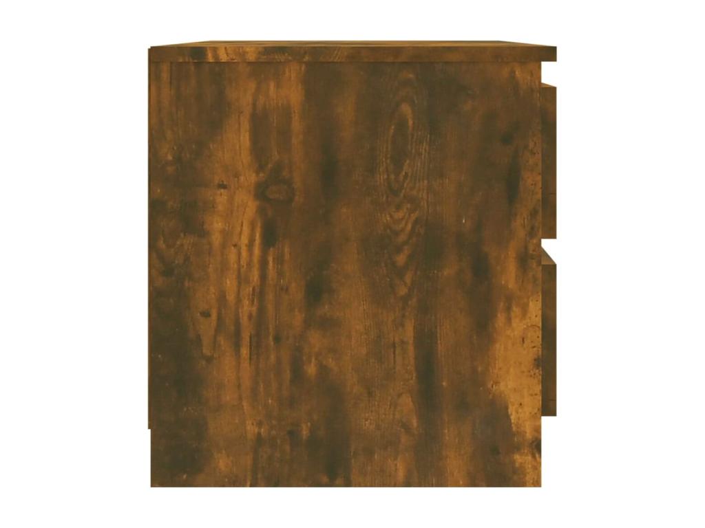 Tables de chevet 2pcs Chêne fumé 50x39x43.5cm Bois d'ingénierie 76220KYHF