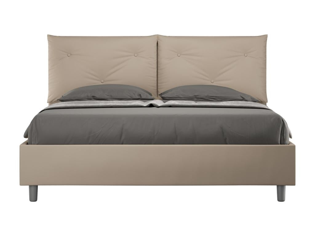 Lit sans sommier rembourré 160x200 similicuir Nidchicshop 06352WBVD