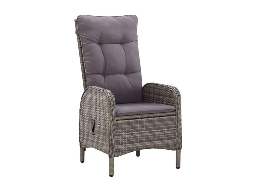 Ensemble de salle à manger de jardin 5 pcs Gris 48221PURS