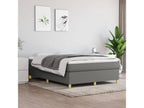 Lit à sommier tapissier avec matelas Gris foncé 140x190cm Tissu 67801XQPP