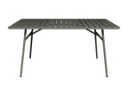 Table de jardin L.160 cm en métal - Gris anthracite - Calmetop 03134YQOK
