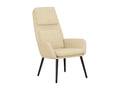 Chaise de relaxation Crème Tissu 57521XUFZ
