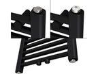 Radiateur de salle de bain Calmetop raccord central sèche-serviettes noir 60x180cm 94022IJTX