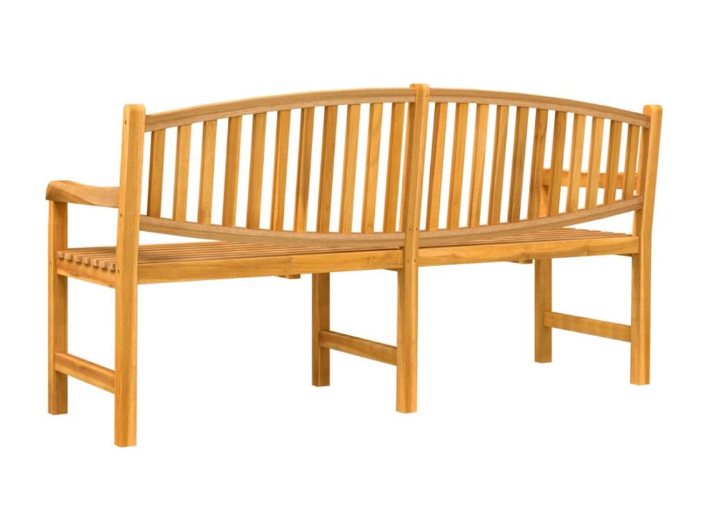 Banc de jardin 179,5x60x90 cm bois de teck solide 71661HMEG
