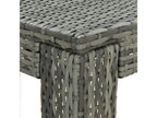 Table de bar de jardin Gris 100x60.5x110.5 cm Résine tressée 18503VFQT