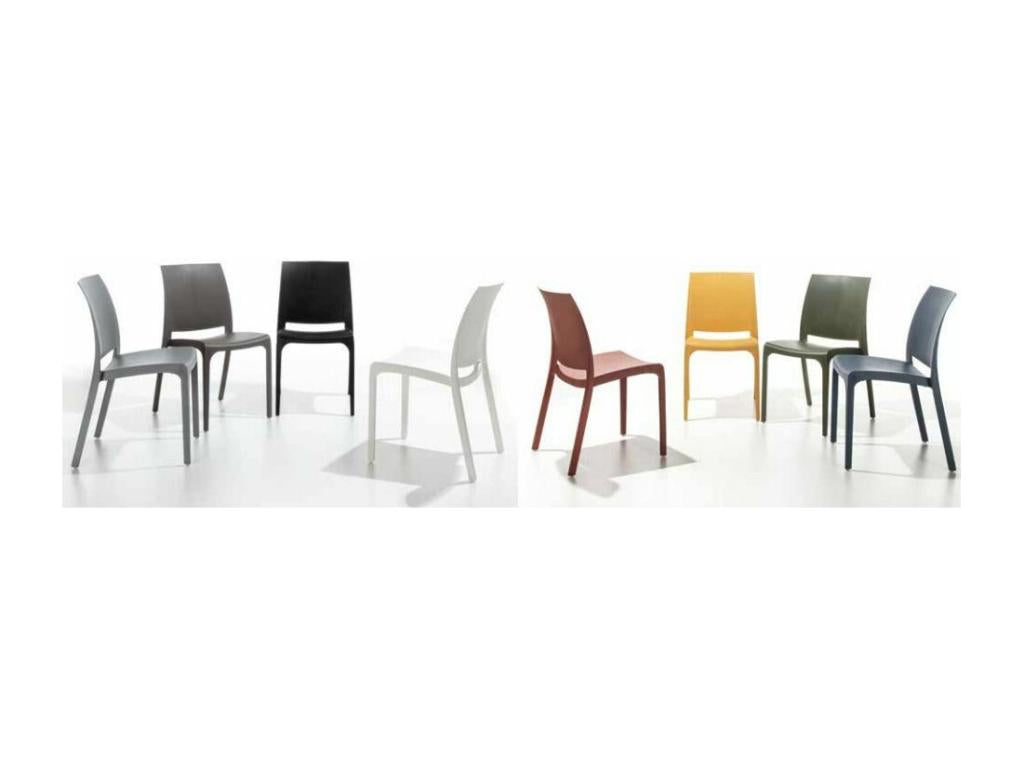 Chaise polypropylène Calmetop - Lot de 4-Couleur Beige foncé 65341XMVV