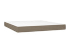 Sommier tapissier avec matelas et LED Nidchicshop 160x200 cm Tissu 58686FZID